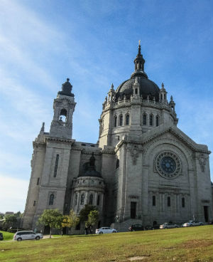 Cathedral custodian Nathan Robert Leonhardt discovered a newborn on the steps of St. Paul (Shari L. Gross).