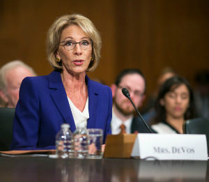 Betsy DeVos has been confirmed as Secretary of Education following a tie-breaking vote by Vice President Mike Pence.