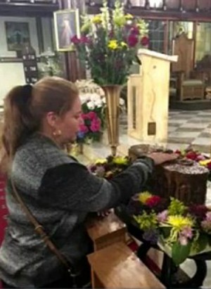Gutierrez prayed on the St. Charbel relic. Days later, her vision was restored.