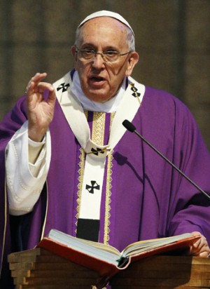 Pope Francis prepares for the Lenten season.
