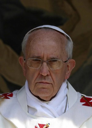 Pope Francis warns against the darkness.