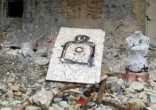 Image of Sacred images were used for target practice.