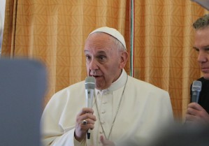 Pope Francis talks nuclear war.