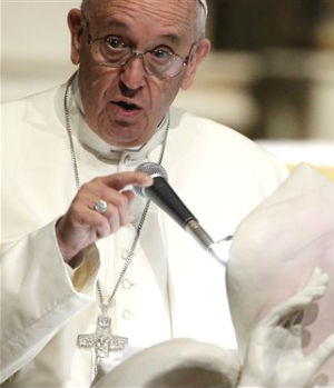 Pope Francis calls the media to report the whole story.