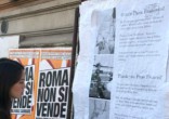 Image of Pro-Pope Francis flyers were posted in Rome (Love is Tolerance).