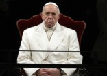 Image of Pope Francis decries Syrian attack during Easter message.