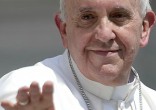 Image of Pope Francis refuses to use bullet-proof glass on the popemobile during his Egyptian tour.