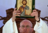 Image of Pope Francis in Egypt.