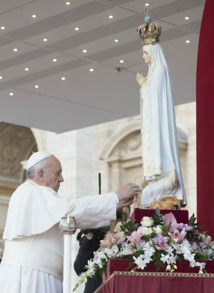 'I will go to Fatima on a pilgrimage, to entrust to the Virgin the temporal and eternal destinies of humanity.'