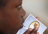 Image of Pope Francis' prayer intention is for Africa.