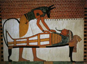The Egyptians believed their dead would arise and look for food...