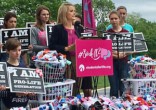 Image of Anti-abortionists hold peaceful protest at U.S. Capitol.