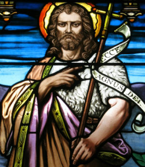 St. John the Baptist is one of the more favored bearded saints.