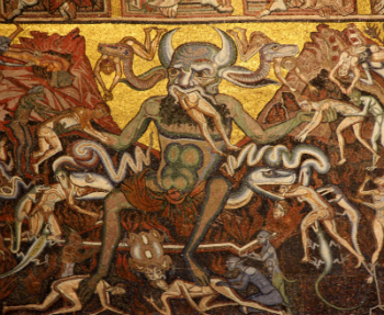 Lucifer and the Sinners, as inspired by Dante's Inferno.