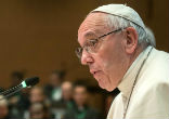 Image of Pope Francis teaches in a 'Jesus-like' manner.