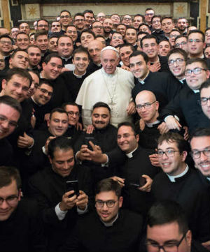Pope Francis discussed the possibility of priests being incardinated directly into ecclesial movements rather than into a diocese.