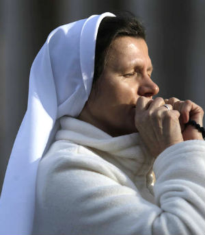 'Today more than ever it's necessary that women are present,' the Pope said.