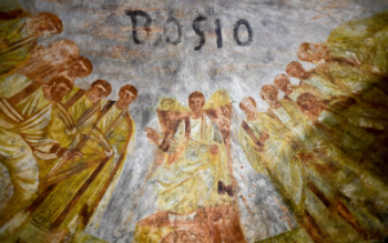 Experts have restored several frescoes in the Catacombs of St. Domatilla.