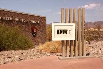 The American Southwest is baking under the first heatwave of the year. The hottest surface temperature recorded on Earth was 134 degrees in Death Valley on July 10, 1913. The secret to the record heat is that Death Valley is below sea level and temperatures rise as air sinks lower.