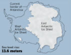 Image of The worst case scenario shows sea level rise of more than 13 meters over the next five centuries. Every coastal city would be wiped out and the world will look radically different. 