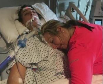 Cheryl Towery took this photo as her daughter was about to die.