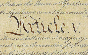 Article V of the Constitution allows states to amend the Constitution without interference from Congress or the president.