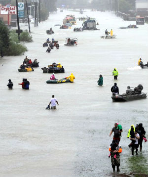 At least 60 people were killed and more than 30,000 displaced from Hurricane Harvey.