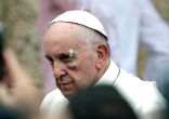Image of Pope Francis is reportedly 'fine' after his bloody injury in Colombia.