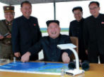 Image of Kim Jong Un has pledged to detonate a hydrogen bomb over the pacific. 