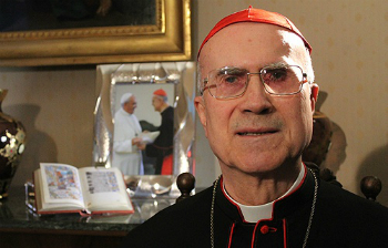 Cardinal Bertone spoke about the Third Secret of Fatima.