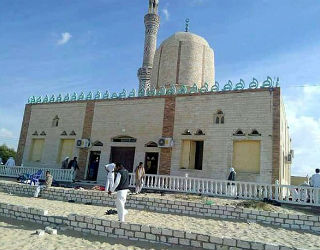 The mosque located in Egypt's North Sinai province was the target for the attack.