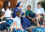 Image of When a CK sister is donning her dark blue habit, that means the months are turning colder