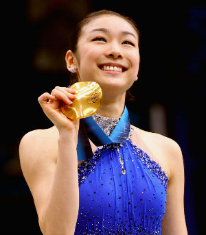 Ice Skater, Yuna Kim is an Olympic Gold Medalist.