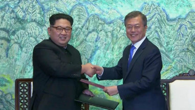 Moon Jae-in has agreed with Kim Jong-un to end the Korean War after 68 years.