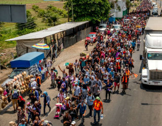 Hundreds of migrants traveled thousands of miles to enter the U.S.