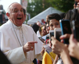 Pope Francis tells the youth to evangelize through the digital world.