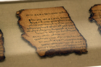 Most of the scrolls are in fragments, damaged by fire, the elements, and time itself.