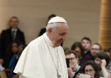 Image of Pope Francis began the Synod on young people Oct. 3 