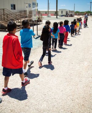 Young undocumented immigrants are being held in tent camps.