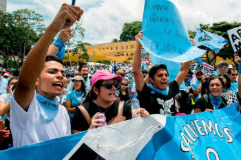 Costa Rican pro-life march