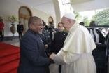 Image of Pope Francis in Mozambique