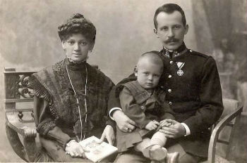John Paul II's father, Karol Wojtyla, and mother, Emilia nee Kaczorowska