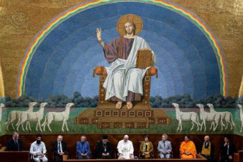 Speakers at the day of study included representatives of all the major world religions: Buddhism, Taoism, Sikh, Hinduism, Islam, Orthodoxy, Evangelicalism, and Catholicism, as well as the Waldensian Evangelical Church