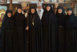 Image of Nuns of Christ the Bridegroom Monastery in Burton Ohio with Bishops Milan Lach and John Kudrick