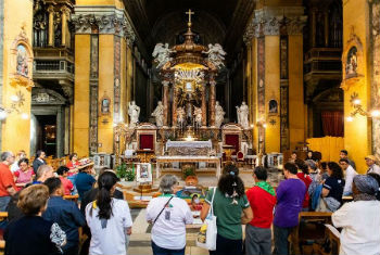 Amazon spirituality event at the Church of Santa Maria in Traspontina in Rome