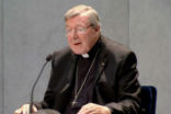 Image of Cardinal Pell speaks with journalists after being charged with sexual abuse