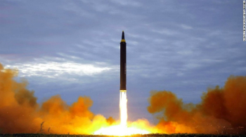 Image of North Korea is developing larger missiles with the intent of threatening the USA. 