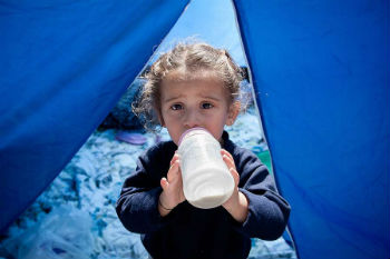 Image of Syrian refugee child