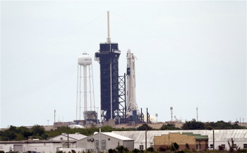 Image of The SpaceX rocket will launch from Cape Canaveral, if weather permits. 