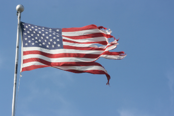 Image of America is breaking into two factions as the danger of conflict grows. 